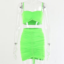 Load image into Gallery viewer, Two Piece Spaghetti Strap Backless top with Pencil skirt
