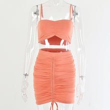 Load image into Gallery viewer, Two Piece Spaghetti Strap Backless top with Pencil skirt
