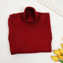 Load image into Gallery viewer, Knitted Turtleneck Sweater Dress
