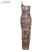 Load image into Gallery viewer, One-Shoulder Bodycon Dress
