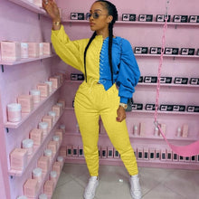 Load image into Gallery viewer, Crop Top &amp; Sweatpants Tracksuit
