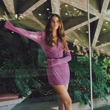 Load image into Gallery viewer, Turn-Down Collar Green Shirt Dress
