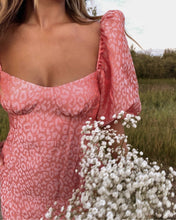 Load image into Gallery viewer, Leopard Pink Satin Mini Dress
