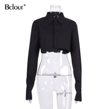 Load image into Gallery viewer, Casual blouse Crop Top
