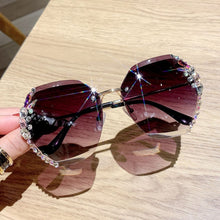 Load image into Gallery viewer, Vintage Rimless Rhinestone Sunglasses

