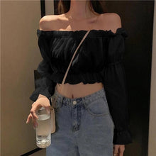 Load image into Gallery viewer, Off Shoulder Top Long Sleeve
