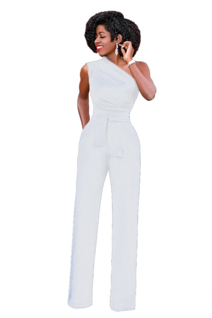 Wide leg jump suit