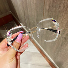Load image into Gallery viewer, Vintage Rimless Rhinestone Sunglasses
