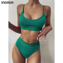 Load image into Gallery viewer, Ribbed push up bikini

