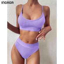 Load image into Gallery viewer, Ribbed push up bikini
